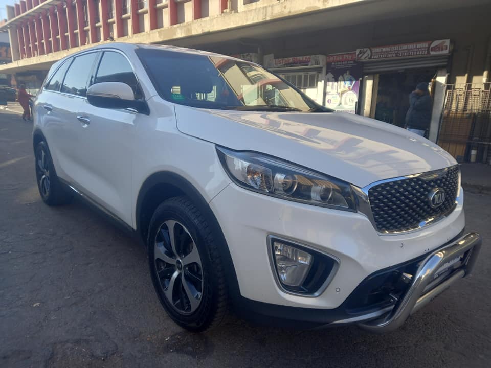 2016 KIA SORENTO 2.4 CRDI DIESEL, AUTOMATIC, WHITE COLOR, MILEAGE