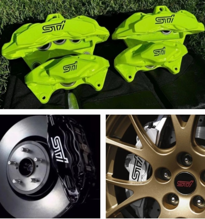Subaru STI brake caliper stickers decals sets - Private Seller Subaru STI brake caliper stickers decals sets - Private Seller