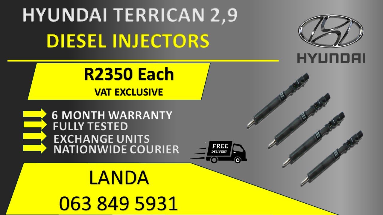 HYUNDAI TERRACAN 2.9 DIESEL INJECTORS FOR SALE OR RECON WITH 6 MONTH WARRANTY - Private Seller HYUNDAI TERRACAN 2.9 DIESEL INJECTORS FOR SALE OR RECON WITH 6 MONTH WARRANTY - Private Seller