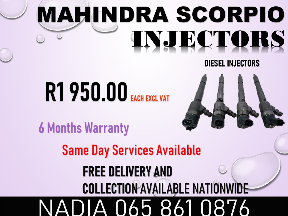 MAHINDRA SCORPIO DIESEL INJECTORS FOR SALE - Private Seller MAHINDRA SCORPIO DIESEL INJECTORS FOR SALE - Private Seller