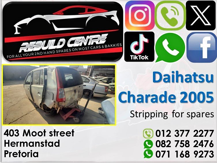 Daihatsu Charade 2005 stripping for parts. - Private Seller Daihatsu Charade 2005 stripping for parts. - Private Seller