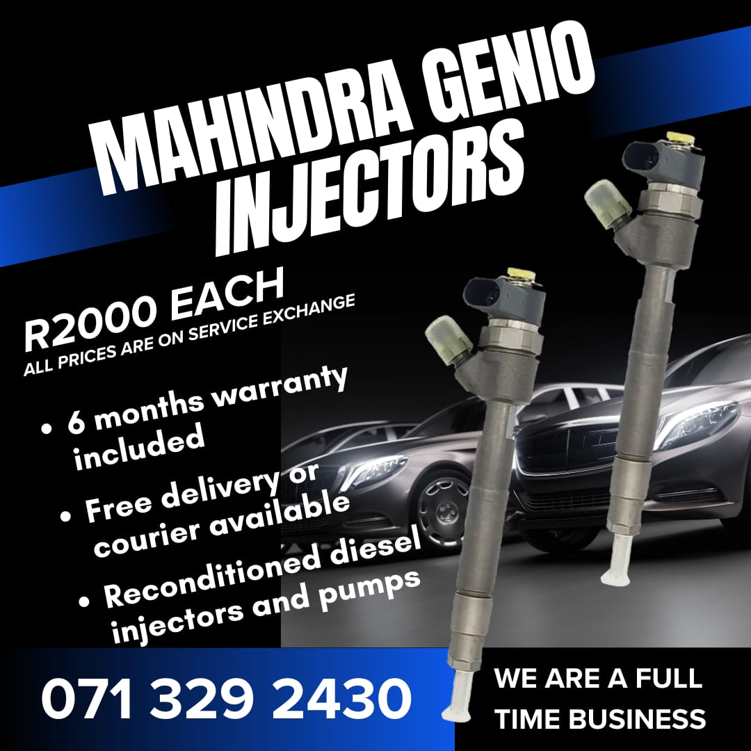 MAHINDRA GENIO INJECTORS FOR SALE WITH WARRANTY - Private Seller MAHINDRA GENIO INJECTORS FOR SALE WITH WARRANTY - Private Seller