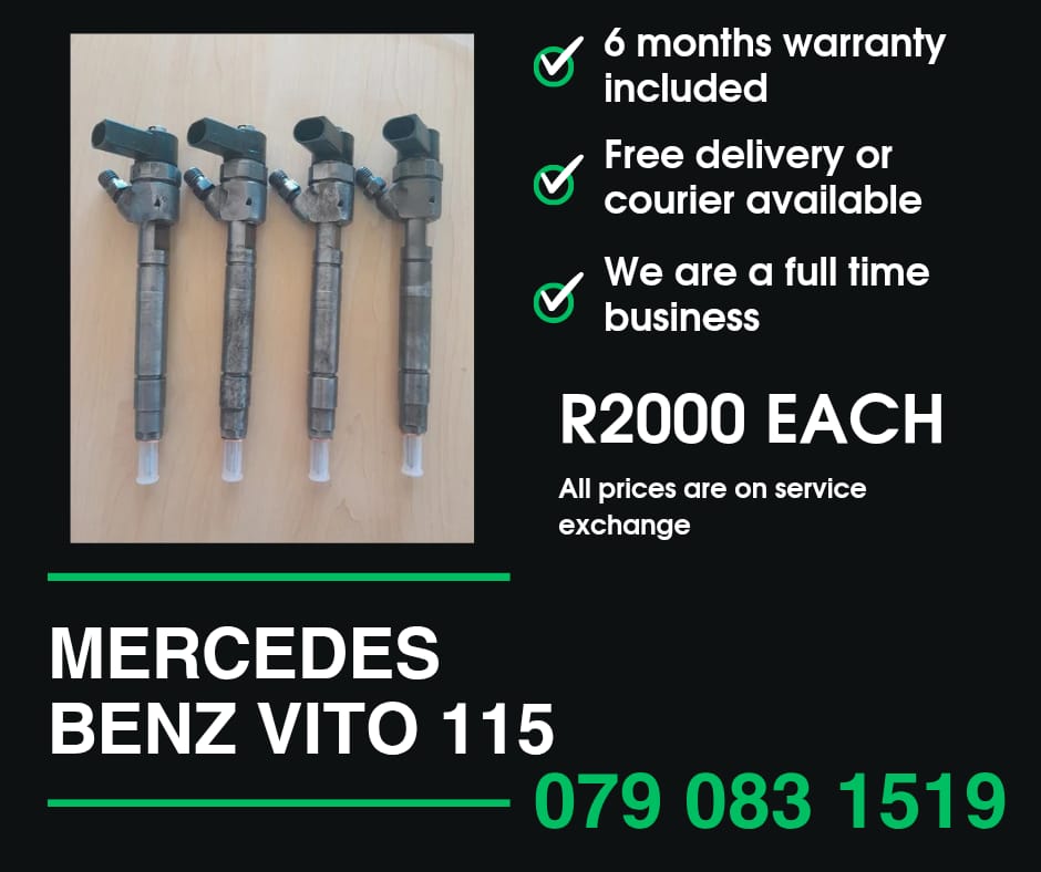 MERCEDES BENZ VITO 115 INJECTORS FOR SALE WITH WARRANTY INCLUDED - Private Seller MERCEDES BENZ VITO 115 INJECTORS FOR SALE WITH WARRANTY INCLUDED - Private Seller
