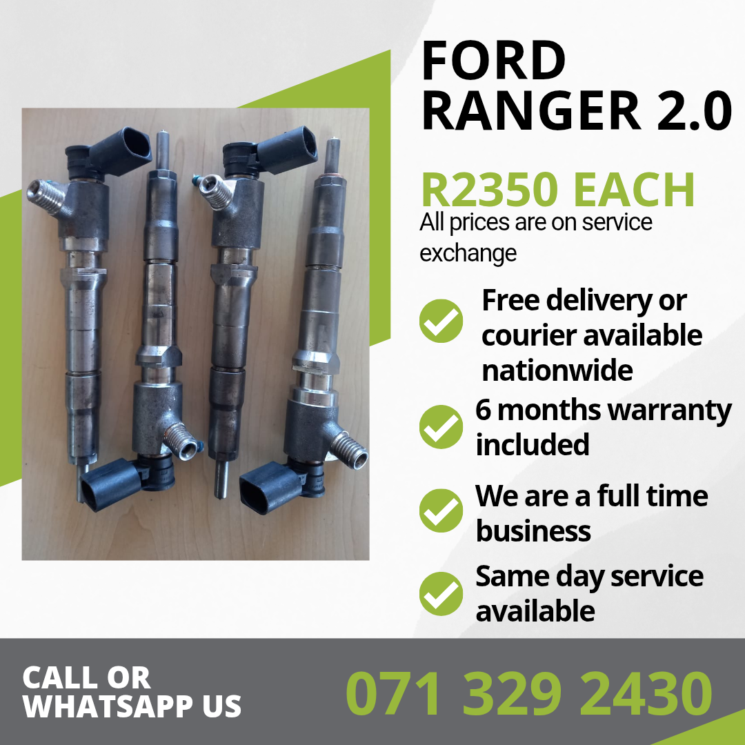 FORD RANGER 2.0 INJECTORS FOR SALE WITH WARRANTY - Private Seller FORD RANGER 2.0 INJECTORS FOR SALE WITH WARRANTY - Private Seller