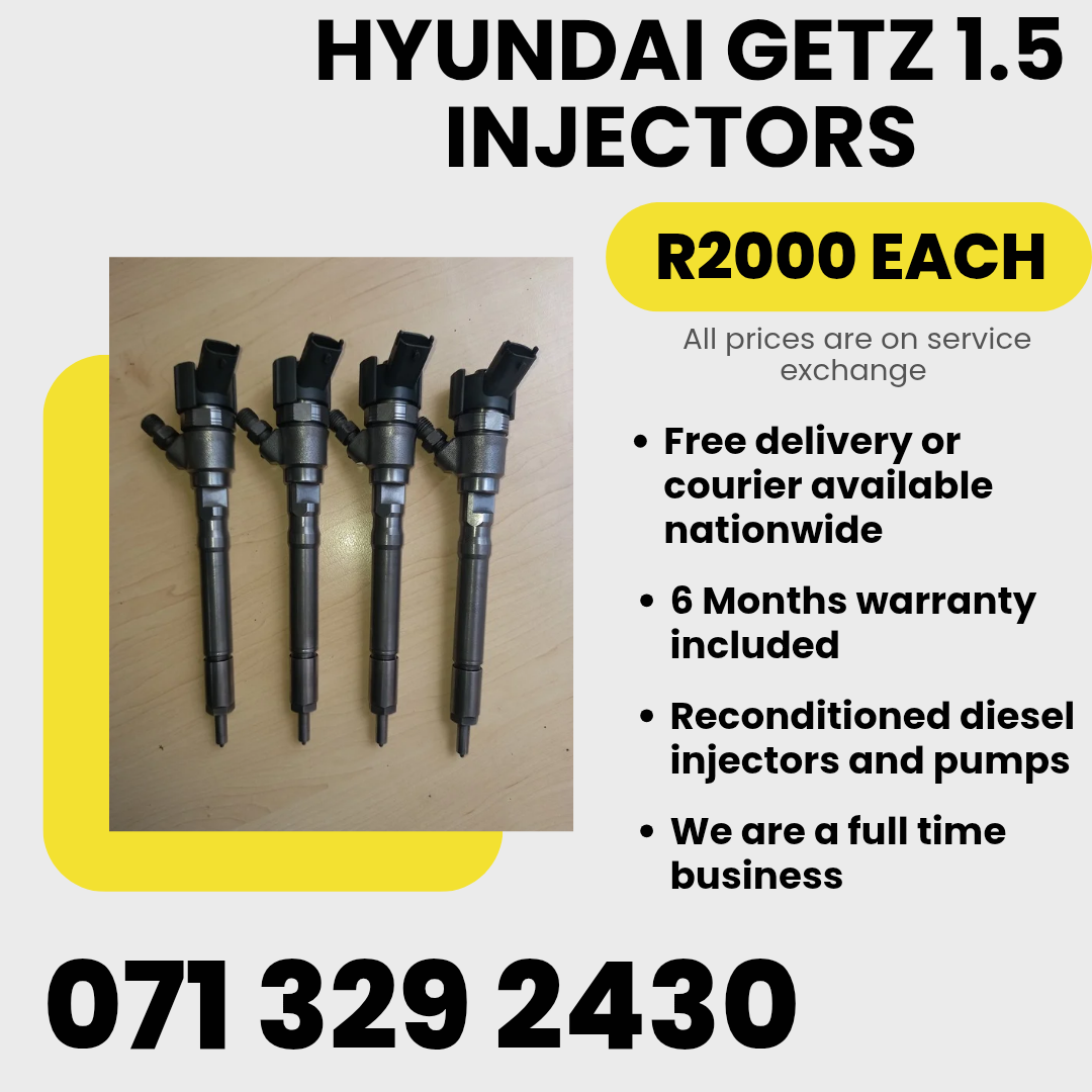 HYINDAI GETZ 1.5 INJECTORS FOR SALE WITH WARRANTY INCLUDED - Private Seller HYINDAI GETZ 1.5 INJECTORS FOR SALE WITH WARRANTY INCLUDED - Private Seller