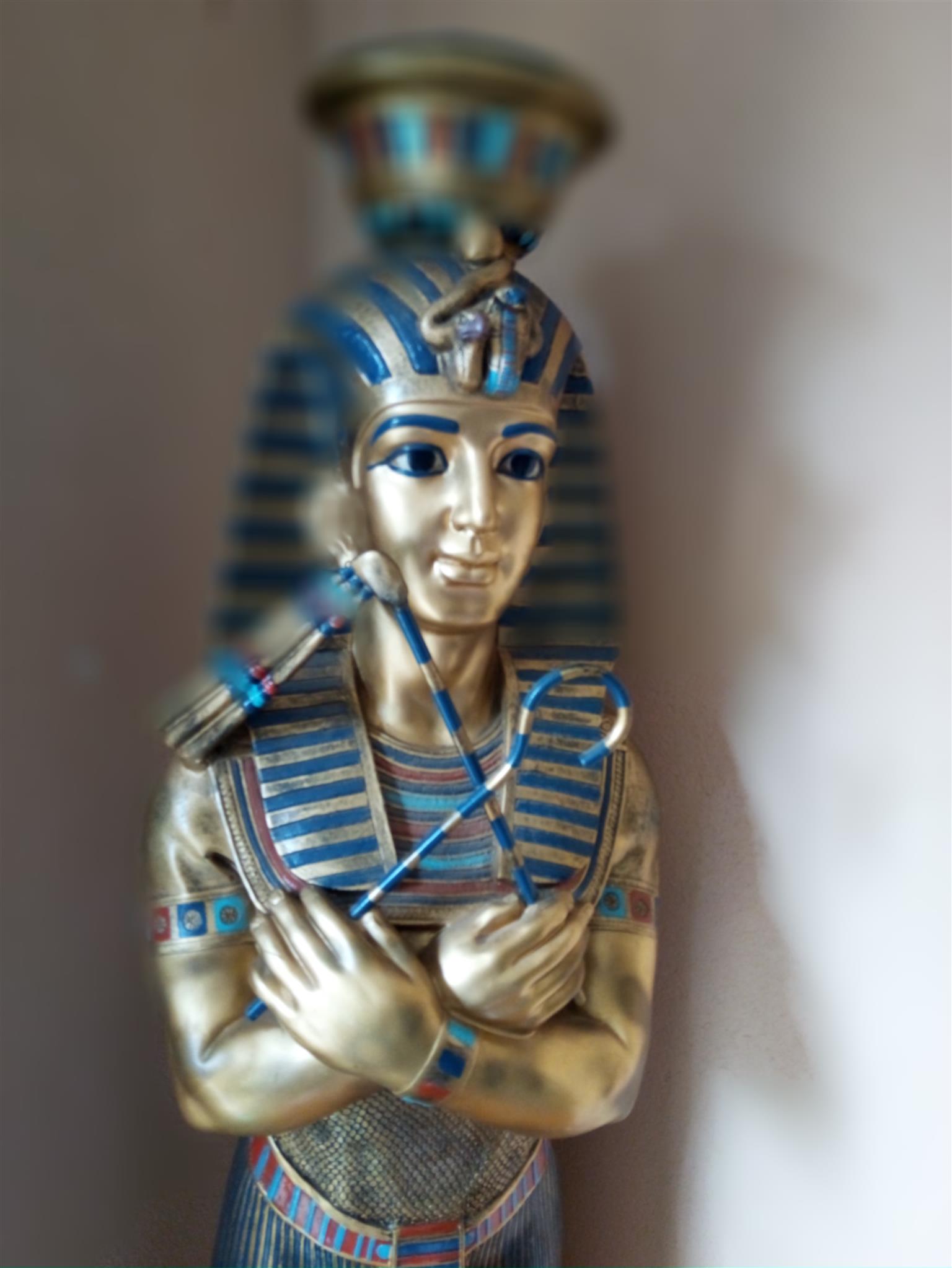 Pharaoh Tutankhamun Lampstand