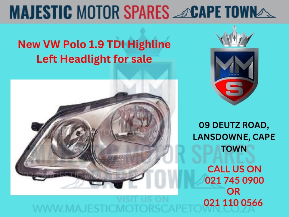 VW Polo 1.9 TDI Highline Left Headlight - Private Seller VW Polo 1.9 TDI Highline Left Headlight - Private Seller