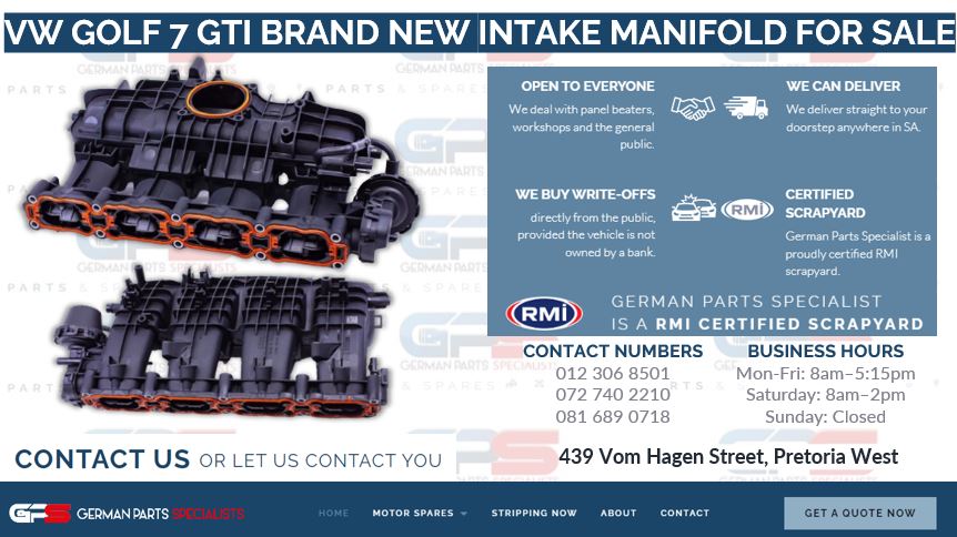 VW GOLF 7 GTI BRAND NEW INTAKE MANIFOLD FOR SALE - Private Seller VW GOLF 7 GTI BRAND NEW INTAKE MANIFOLD FOR SALE - Private Seller