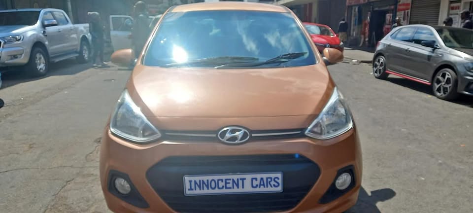 2015 HYUNDAI i10 GRAND 1.2 PETROL, MANUAL, BROWN COLOUR