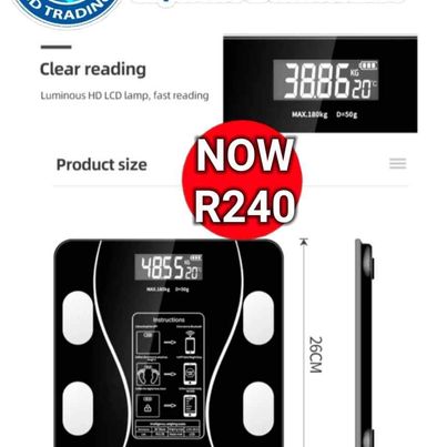 Smart BMI Bluetooth Bathroom Scale