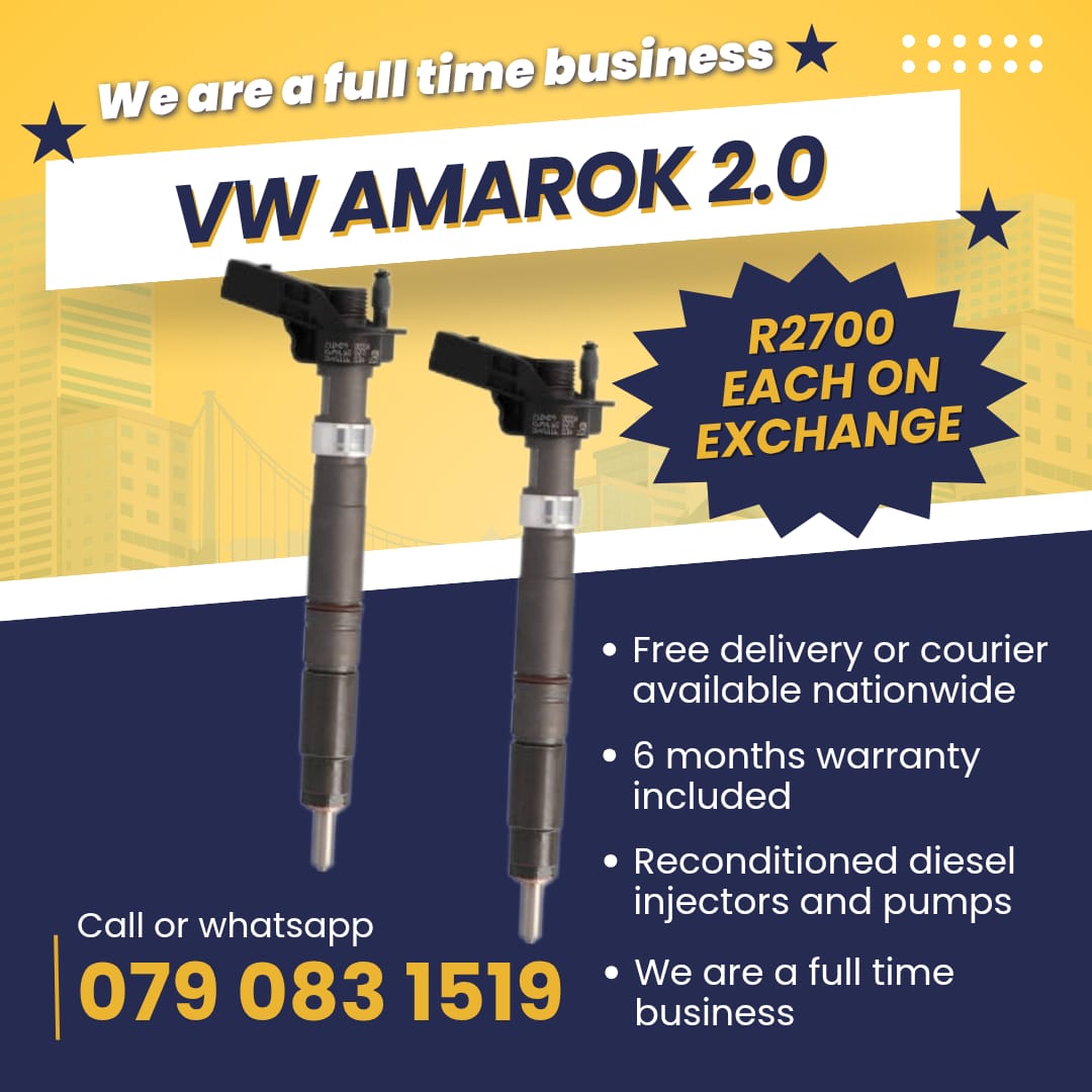 VW AMAROK 2.0 INJECTORS FOR SALE WITH WARRANTY - Private Seller VW AMAROK 2.0 INJECTORS FOR SALE WITH WARRANTY - Private Seller