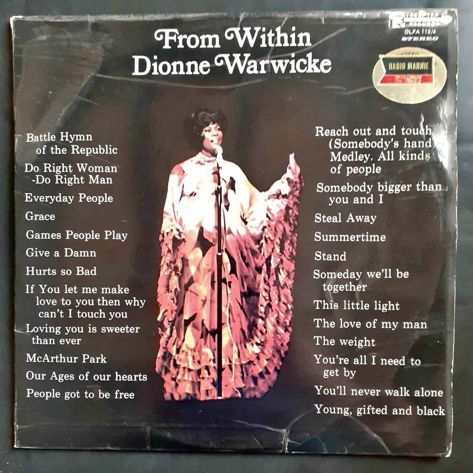 Dionne Warwick – From Within Double LP Record Set Dionne Warwick – From Within Double LP Record Set