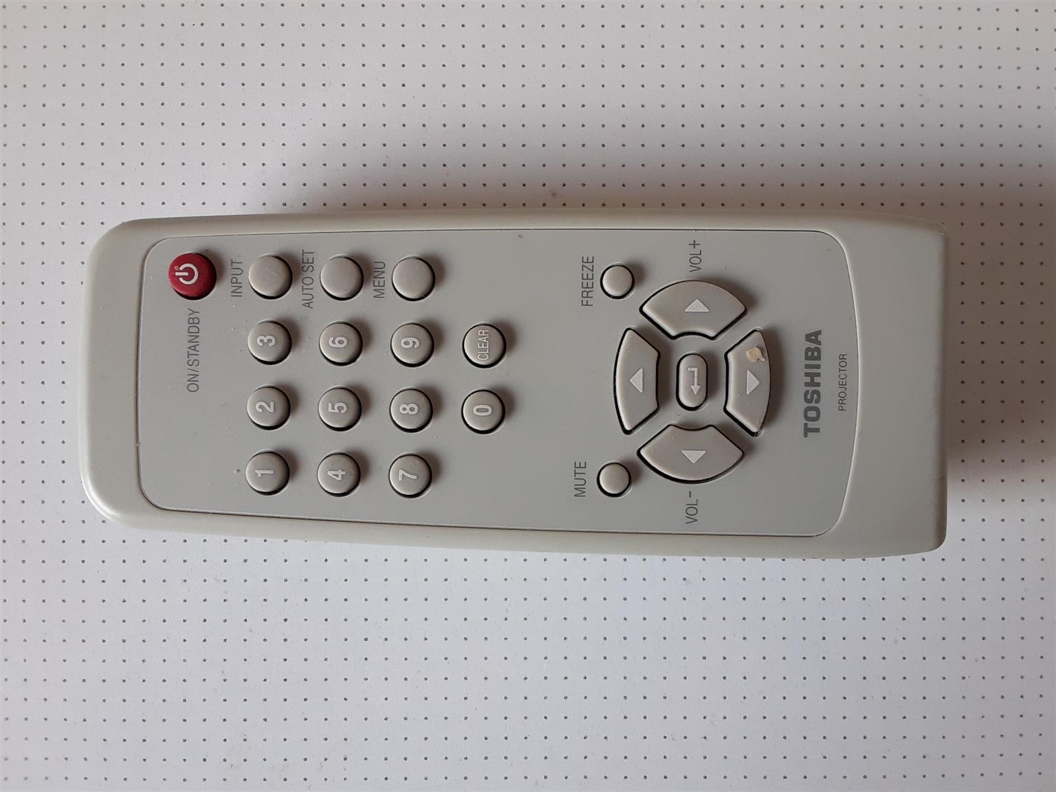 Remote Control for Toshiba Projector. In working condition. For Sale or to swap Remote Control for Toshiba Projector. In working condition. For Sale or to swap
