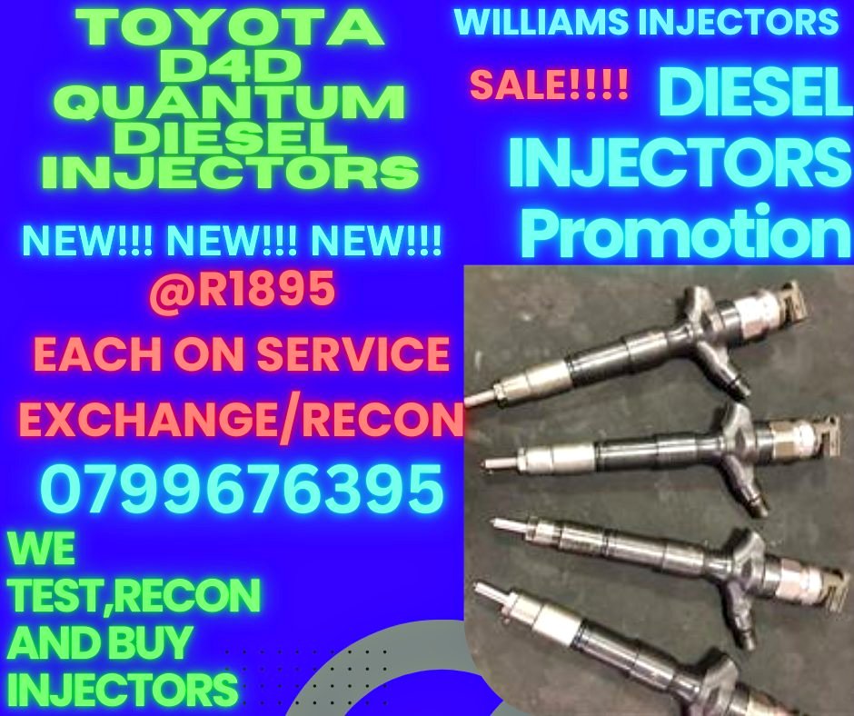 TOYOTA D4D/QUANTUM DIESEL INJECTORS - Private Seller