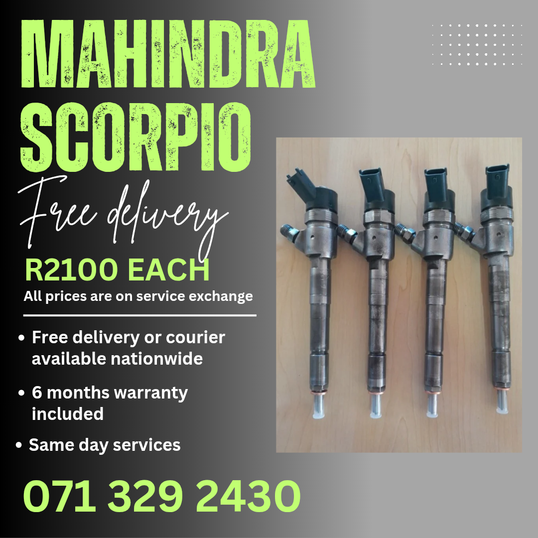 MAHINDRA SCORPIO DIESEL INJECTORS FOR SALE WITH WARRANTY - Private Seller MAHINDRA SCORPIO DIESEL INJECTORS FOR SALE WITH WARRANTY - Private Seller