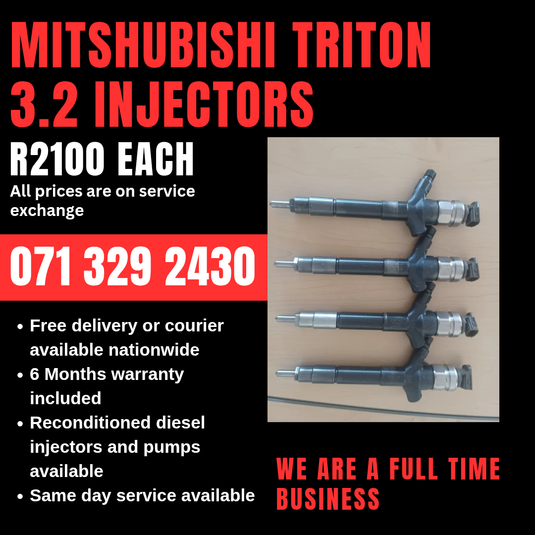 MITSHUBISHI TRITON 3.2 INJECTORS FOR SALE WITH WARRANTY - Private Seller MITSHUBISHI TRITON 3.2 INJECTORS FOR SALE WITH WARRANTY - Private Seller