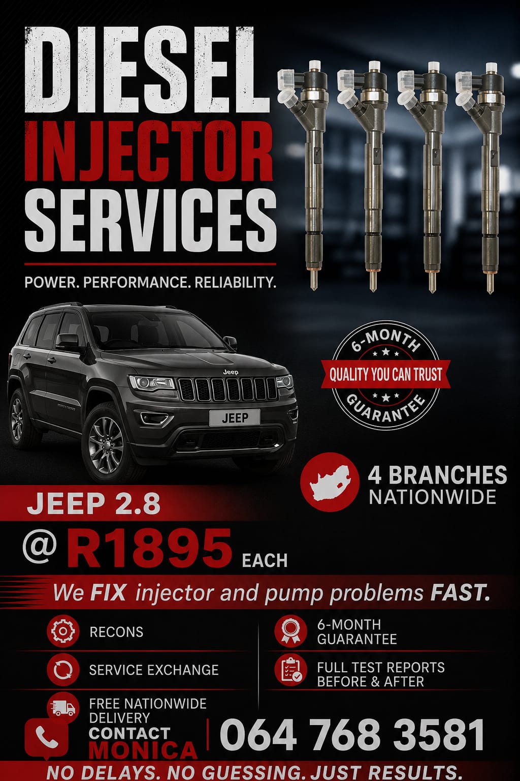 JEEP 2.8 SOUTH AFRICA’S DIESEL INJECTOR SPECIALISTS - Private Seller JEEP 2.8 SOUTH AFRICA’S DIESEL INJECTOR SPECIALISTS - Private Seller