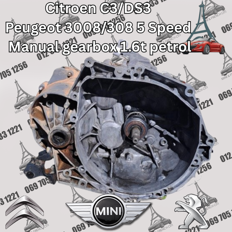 Citroen C3/DS3 & Peugeot 3008/308 1.6T 5 Speed Manual Gearbox – Ready to Fit Citroen C3/DS3 & Peugeot 3008/308 1.6T 5 Speed Manual Gearbox – Ready to Fit
