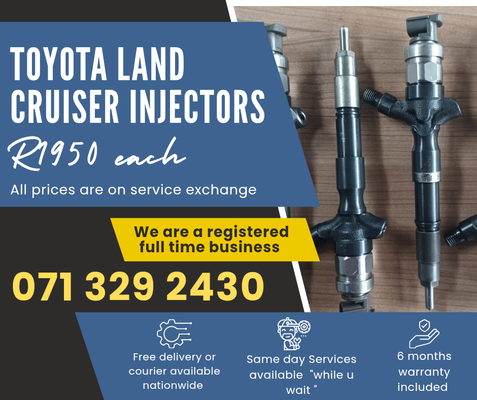 TOYOTA LAND CRUISER 3.0 INJECTORS FOR SALE WITH WARRANTY - Private Seller TOYOTA LAND CRUISER 3.0 INJECTORS FOR SALE WITH WARRANTY - Private Seller
