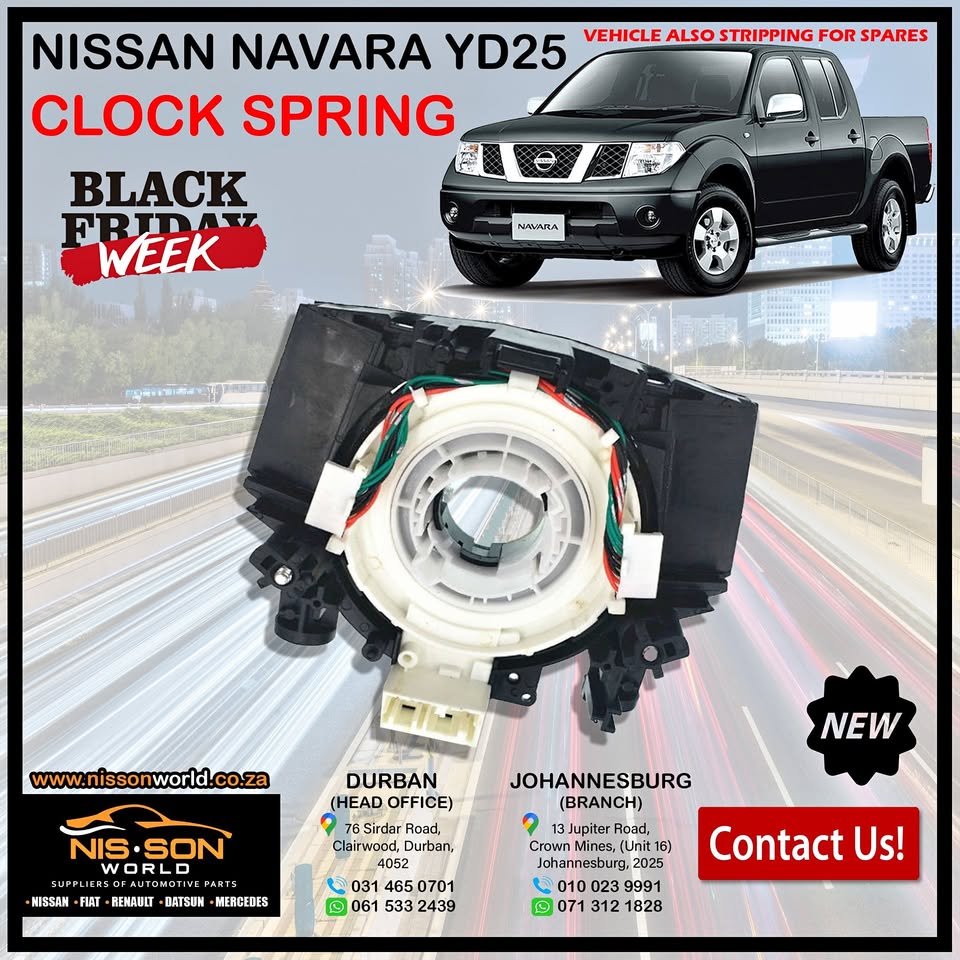 NISSAN NAVARA YD25 CLOCK SPRING