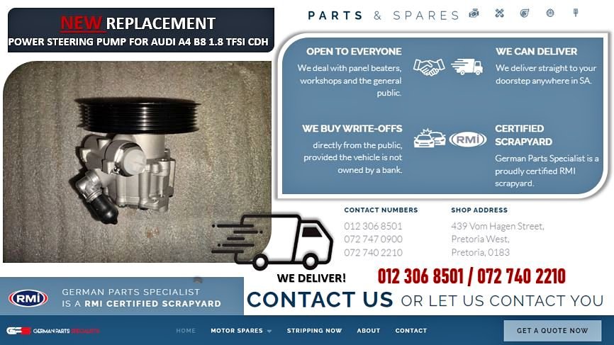 NEW Replacement Power Steering Pump For Audi A4 B8 1.8 TFSI CDH For Sale - Private Seller