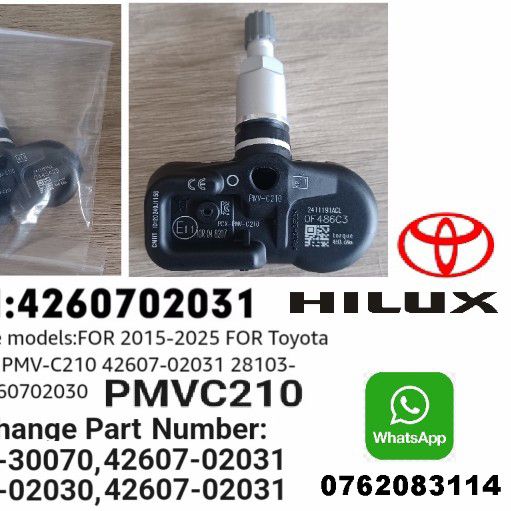 Toyota Hilux TPMS tyre pressure monitor sensors