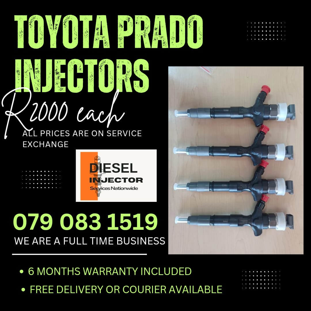 TOYOTA PRADO INJECTORS FOR SALE WITH WARRANTY - Private Seller