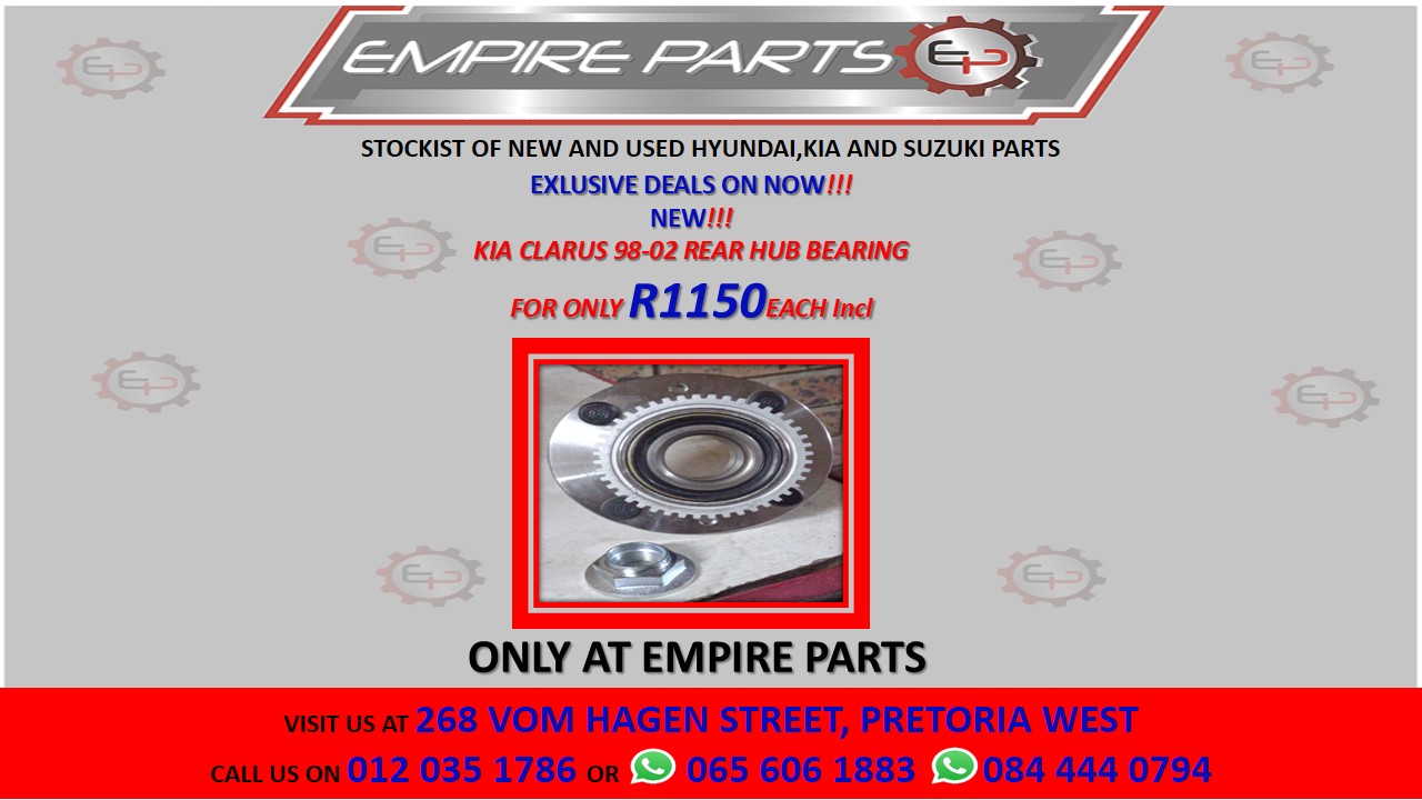 KIA CLARUS 98-02 REAR HUB BEARING - Private Seller KIA CLARUS 98-02 REAR HUB BEARING - Private Seller