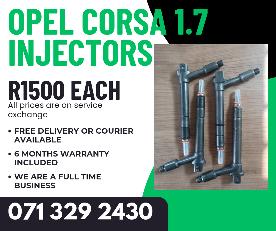 OPEL CORSA 1.7 INJECTORS FOR SALE WITH WARRANTY - Private Seller OPEL CORSA 1.7 INJECTORS FOR SALE WITH WARRANTY - Private Seller