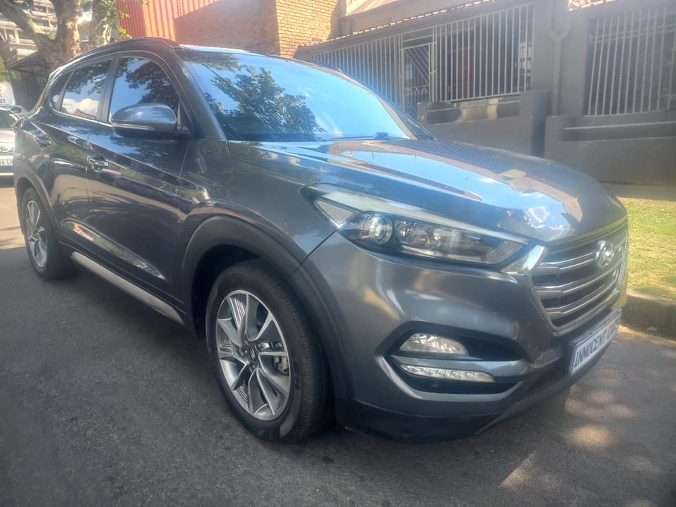 2018 HYUNDAI TUCSON SUV 2.0 CRDI DIESEL, AUTOMATIC, GREY COLOR, MILEAGE 96000KMS