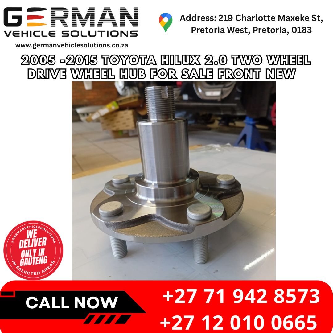2005 - 2015 Toyota Hilux 2.0 two-wheel drive wheel hub for sale - Private Seller 2005 - 2015 Toyota Hilux 2.0 two-wheel drive wheel hub for sale - Private Seller