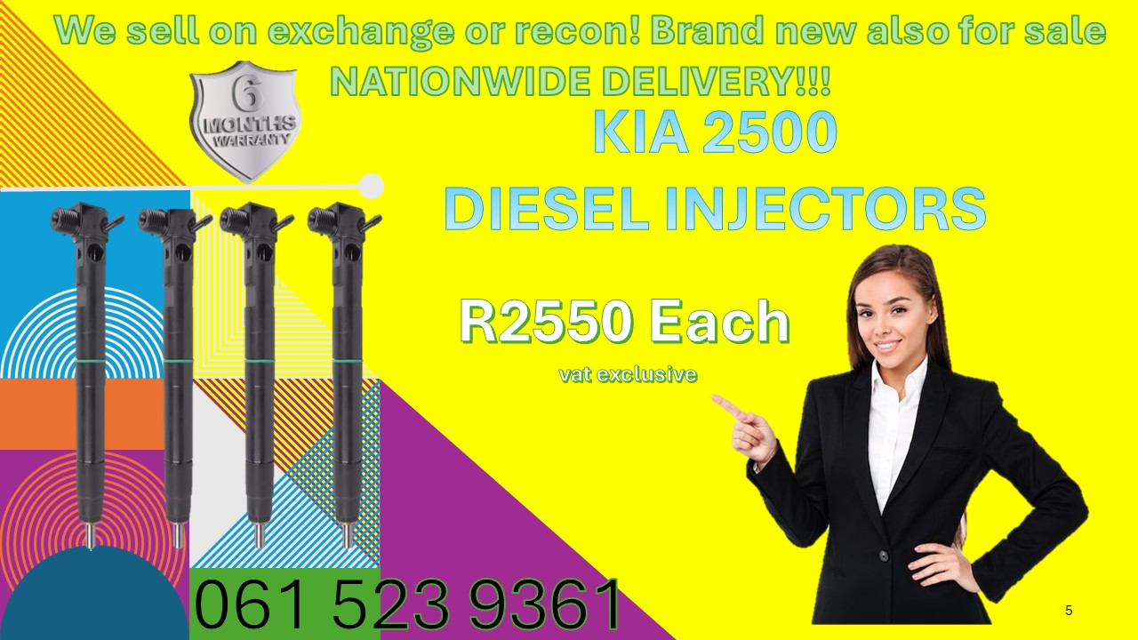 RECONDITIONED DIESEL INJECTORS FOR SALE FOR KIA 2500 - Private Seller RECONDITIONED DIESEL INJECTORS FOR SALE FOR KIA 2500 - Private Seller