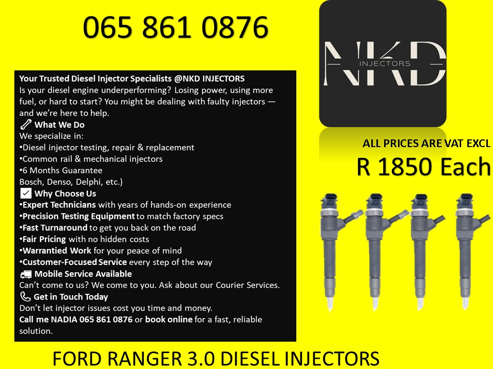 FORD RANGER 3.0 BOSCH INJECTORS FOR SALE OR SERVICE EXCHANGE - Private Seller FORD RANGER 3.0 BOSCH INJECTORS FOR SALE OR SERVICE EXCHANGE - Private Seller