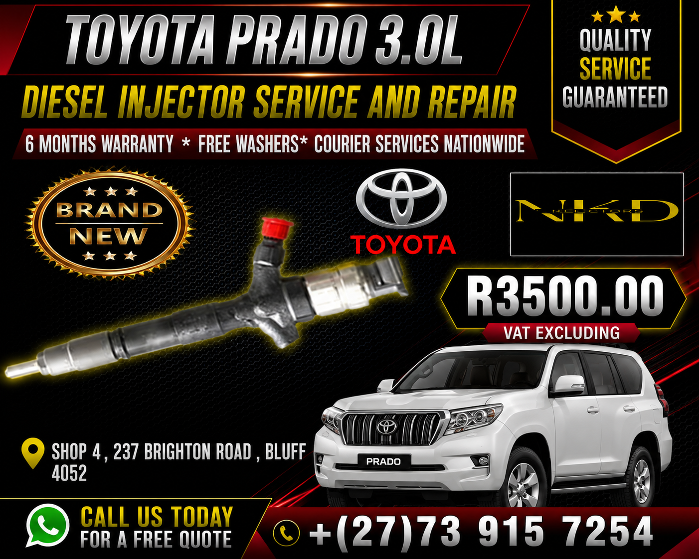 Brand_New_Toyota_Prado_Injectors - Private Seller Brand_New_Toyota_Prado_Injectors - Private Seller