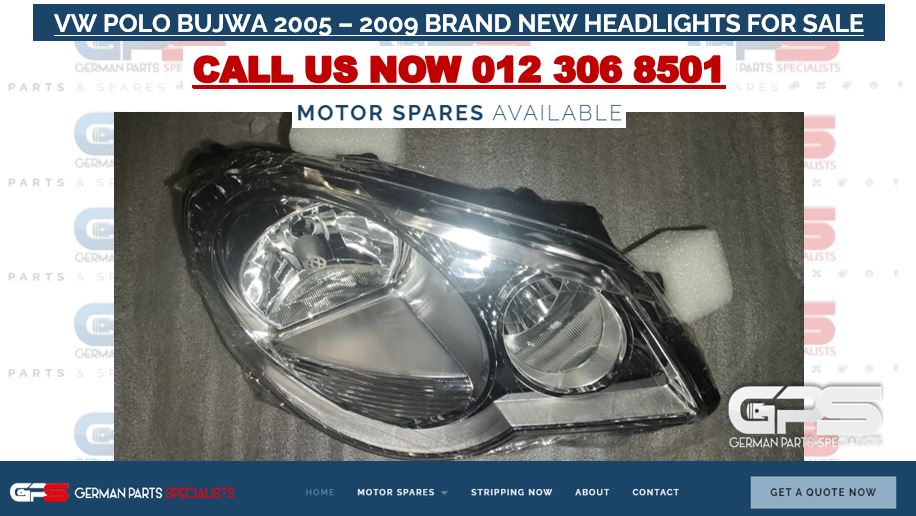 VW POLO BUJWA 2005 – 2009 BRAND NEW HEADLIGHTS FOR SALE - Private Seller VW POLO BUJWA 2005 – 2009 BRAND NEW HEADLIGHTS FOR SALE - Private Seller
