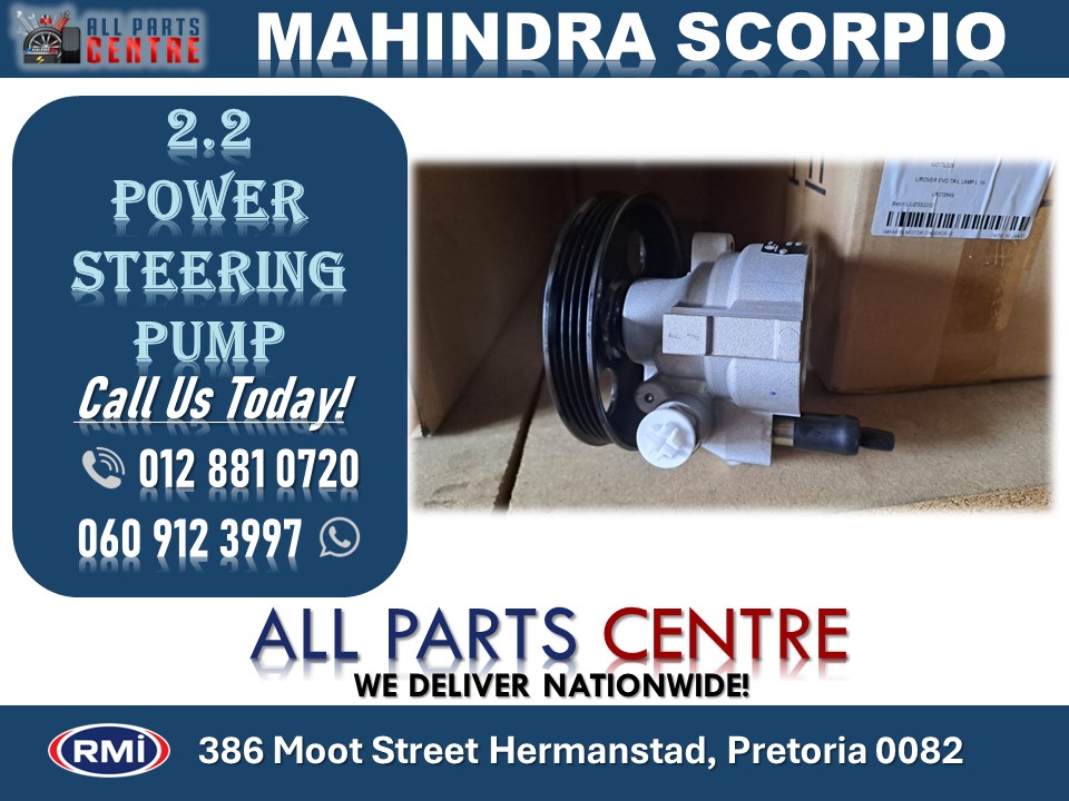 Mahindra Scorpio 2.2 new power steering pump for sale Mahindra Scorpio 2.2 new power steering pump for sale