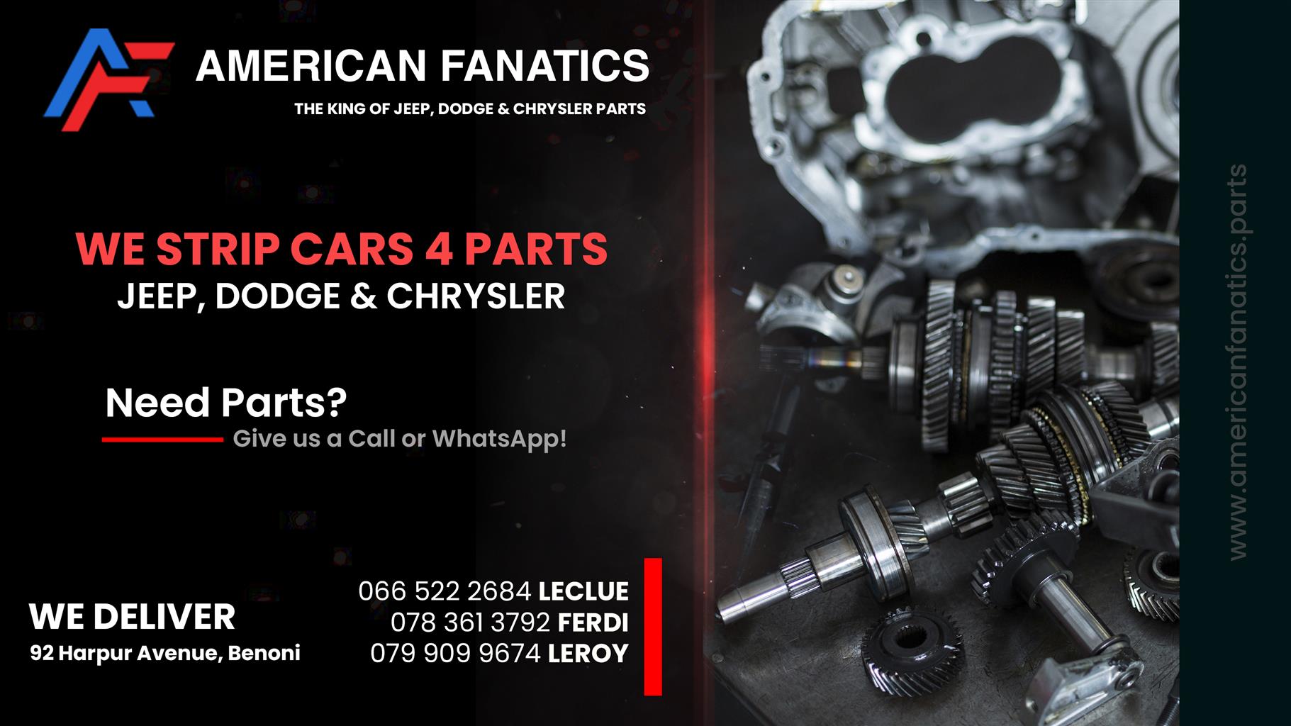 WE Strip Cars 4 Parts Jeep Dodge & Chrysler - Private Seller WE Strip Cars 4 Parts Jeep Dodge & Chrysler - Private Seller