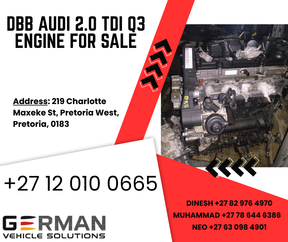 DBB audi 2.0 tdi q3 engine for sale used - Private Seller DBB audi 2.0 tdi q3 engine for sale used - Private Seller