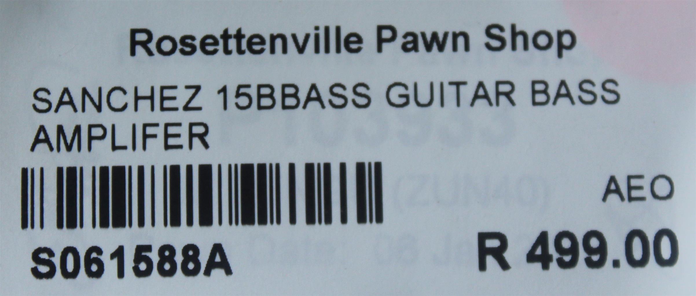 SANCHEZ 15BBASS GUITAR BASS AMPLIFIER S061588A