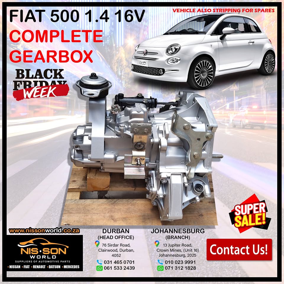 FIAT 500 1.4 16V COMPLETE GEARBOX