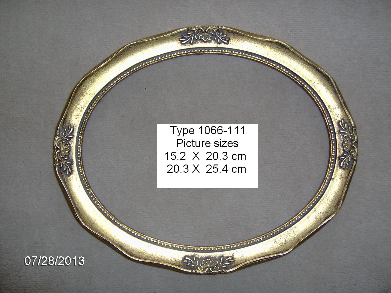 Oval picture frames.  Wooden, high quality, large selection, hand finished.