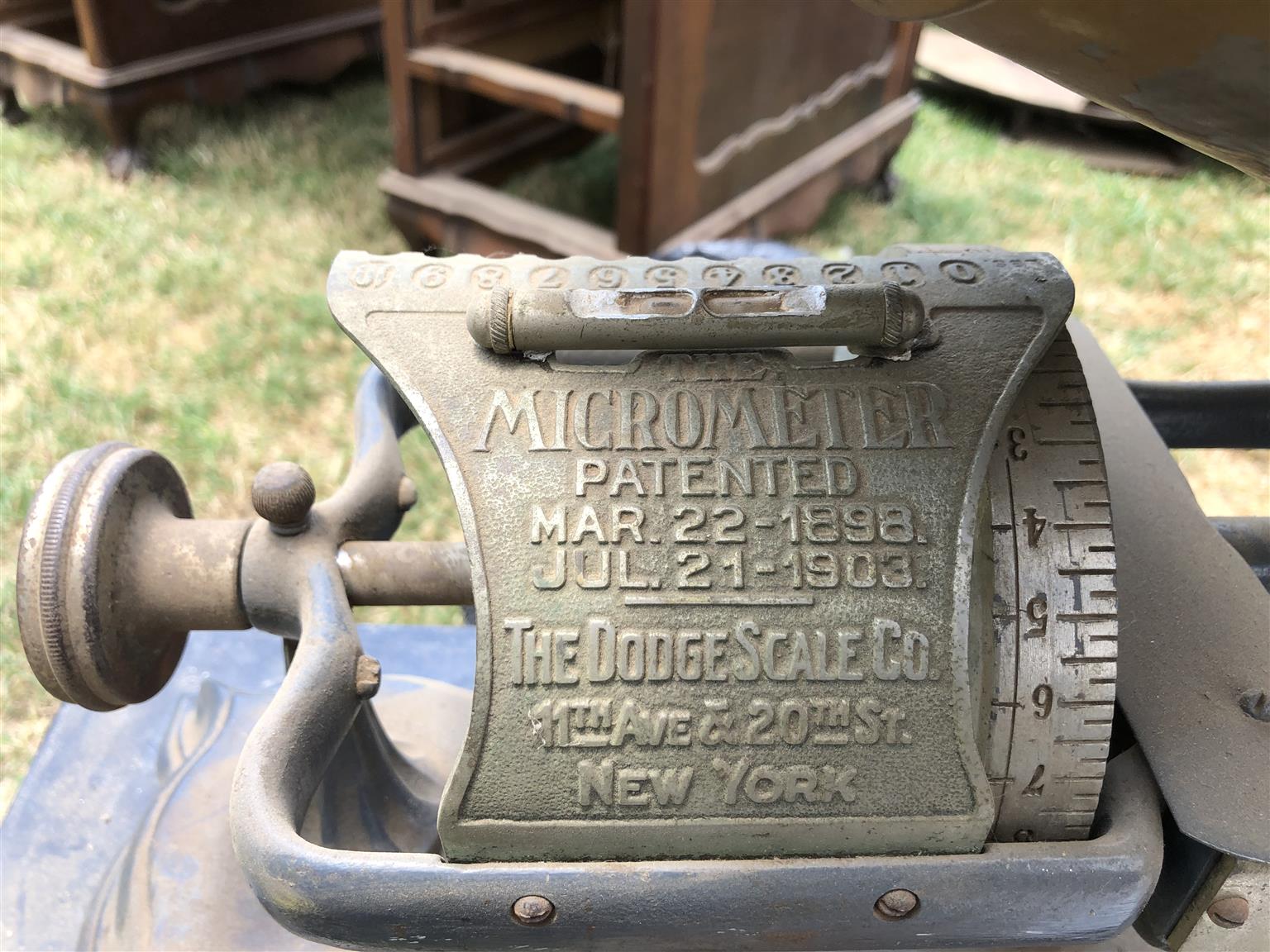 Antique Micrometer Scale