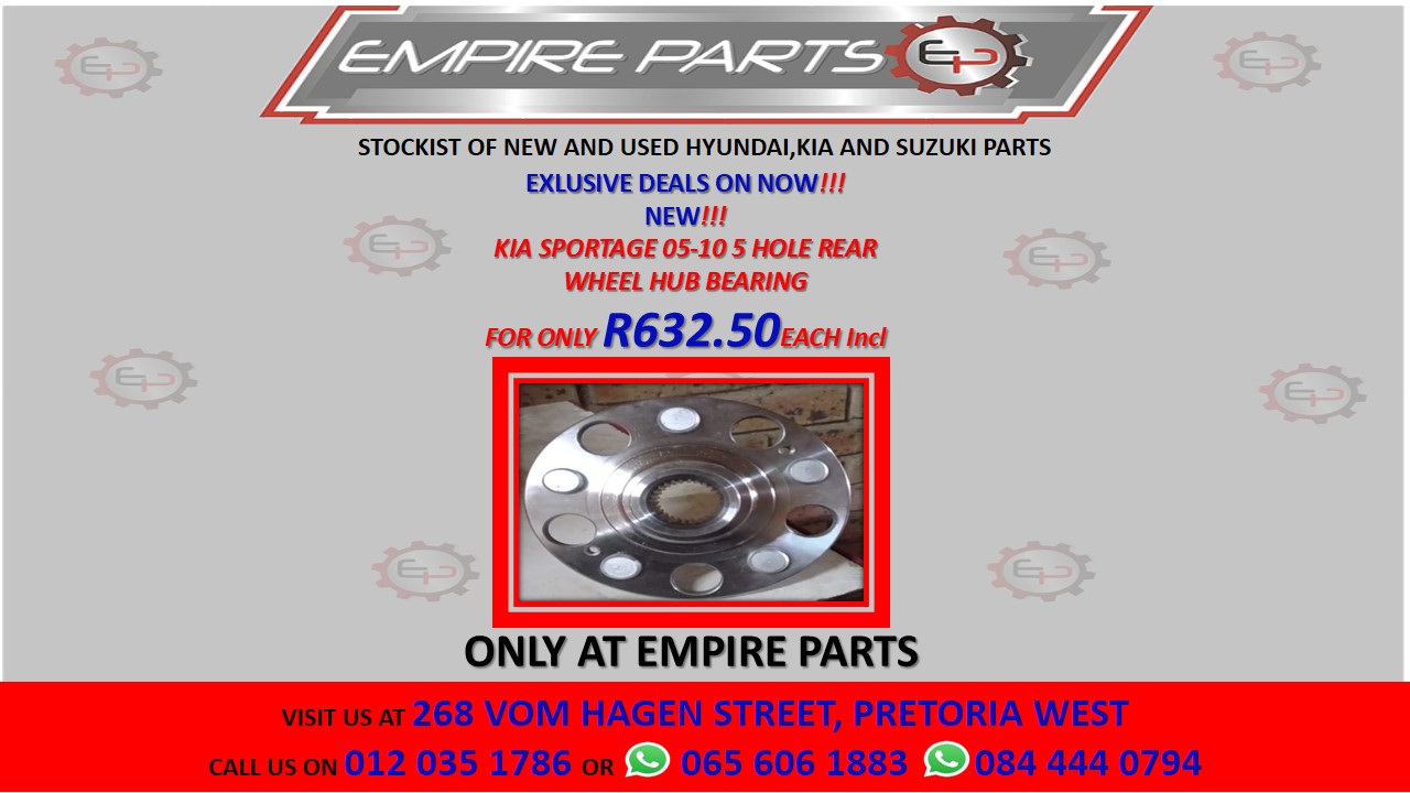KIA SPORTAGE 05-10 5 HOLE WHEEL HUB BEARING - Private Seller KIA SPORTAGE 05-10 5 HOLE WHEEL HUB BEARING - Private Seller