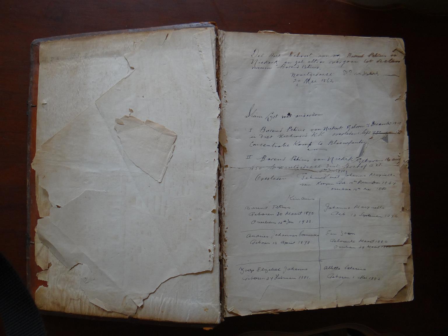 Antique Dutch/Afrikaans Bible printed 1868