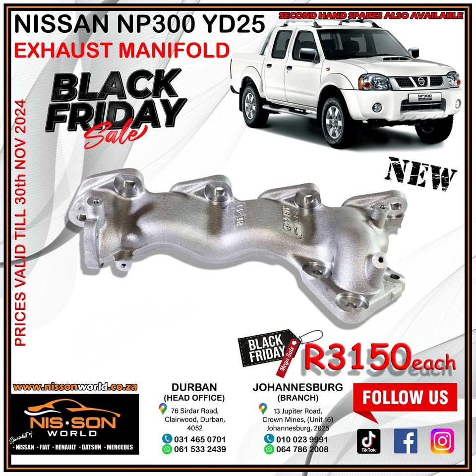 Nissan NP300 YD25 Exhaust Manifold