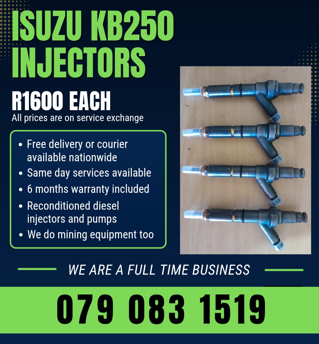 ISUZU KB250 INJECTORS FOR SALE WITH WARRANTY INCLUDED - Private Seller ISUZU KB250 INJECTORS FOR SALE WITH WARRANTY INCLUDED - Private Seller