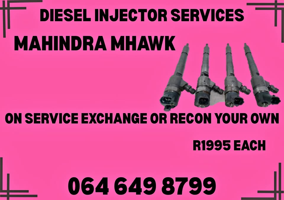 MAHINDRA MHAWK DIESEL INJECTORS FOR SALE ON EXCHANGE OR RECON YOUR OWN - Private Seller MAHINDRA MHAWK DIESEL INJECTORS FOR SALE ON EXCHANGE OR RECON YOUR OWN - Private Seller
