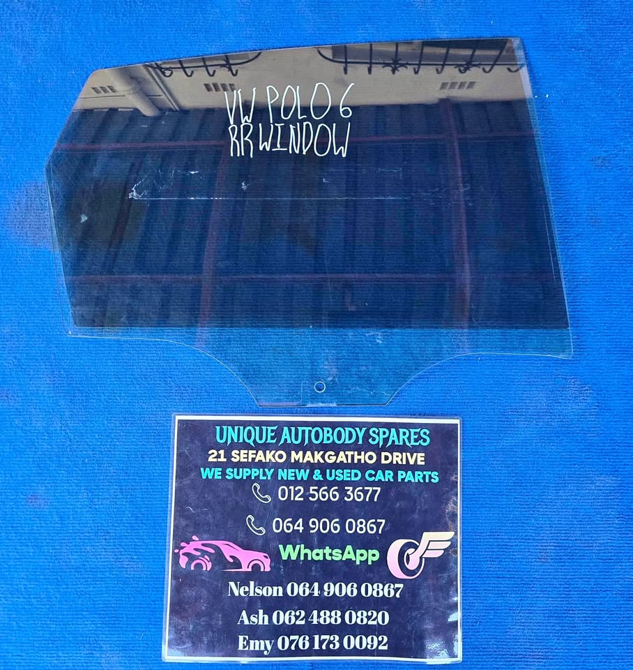 VW Polo 6 Right Rear Door Window Glass - Private Seller