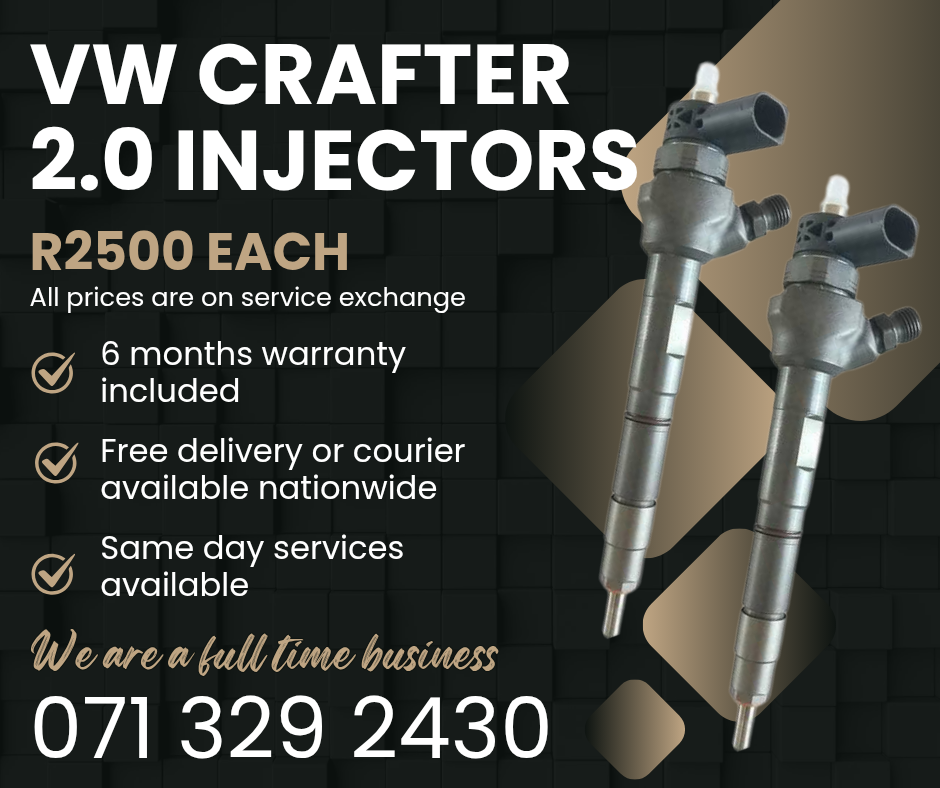 VW CRAFTER 2.0 INJECTORS FOR SALE WITH WARRANTY - Private Seller VW CRAFTER 2.0 INJECTORS FOR SALE WITH WARRANTY - Private Seller