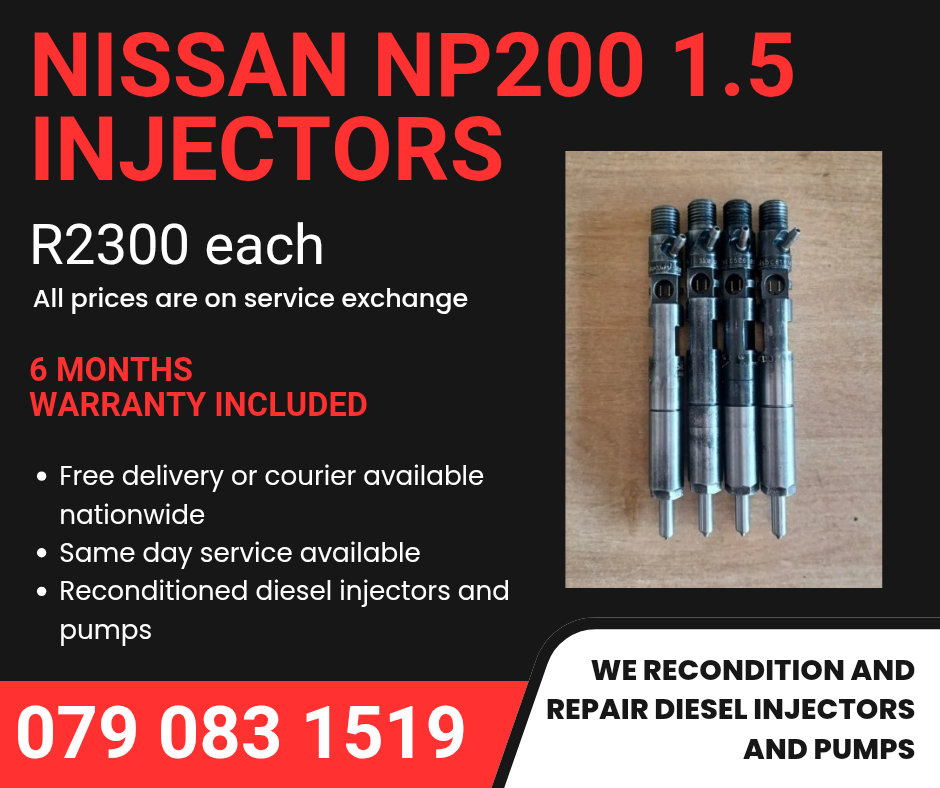 NISSAN NP200 1.5 INJECTORS FOR SALE WITH WARRANTY - Private Seller NISSAN NP200 1.5 INJECTORS FOR SALE WITH WARRANTY - Private Seller